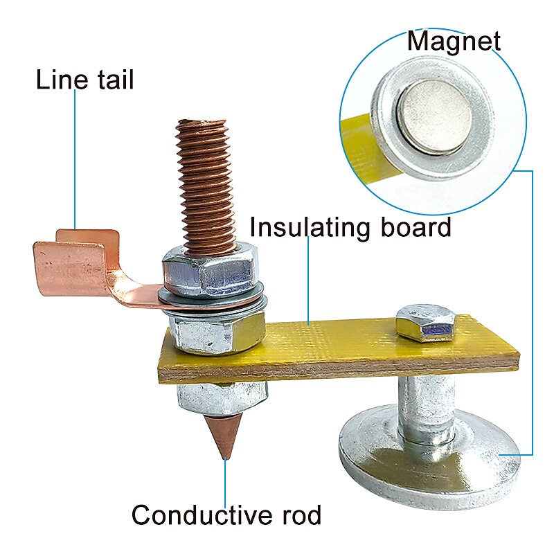 Welding Magnet Head Magnetic Welding Fix Ground Clamp Strong Magnetic Welding Support For Electric Welding Ground Tools Hot! 2025 - $7.99 –P3