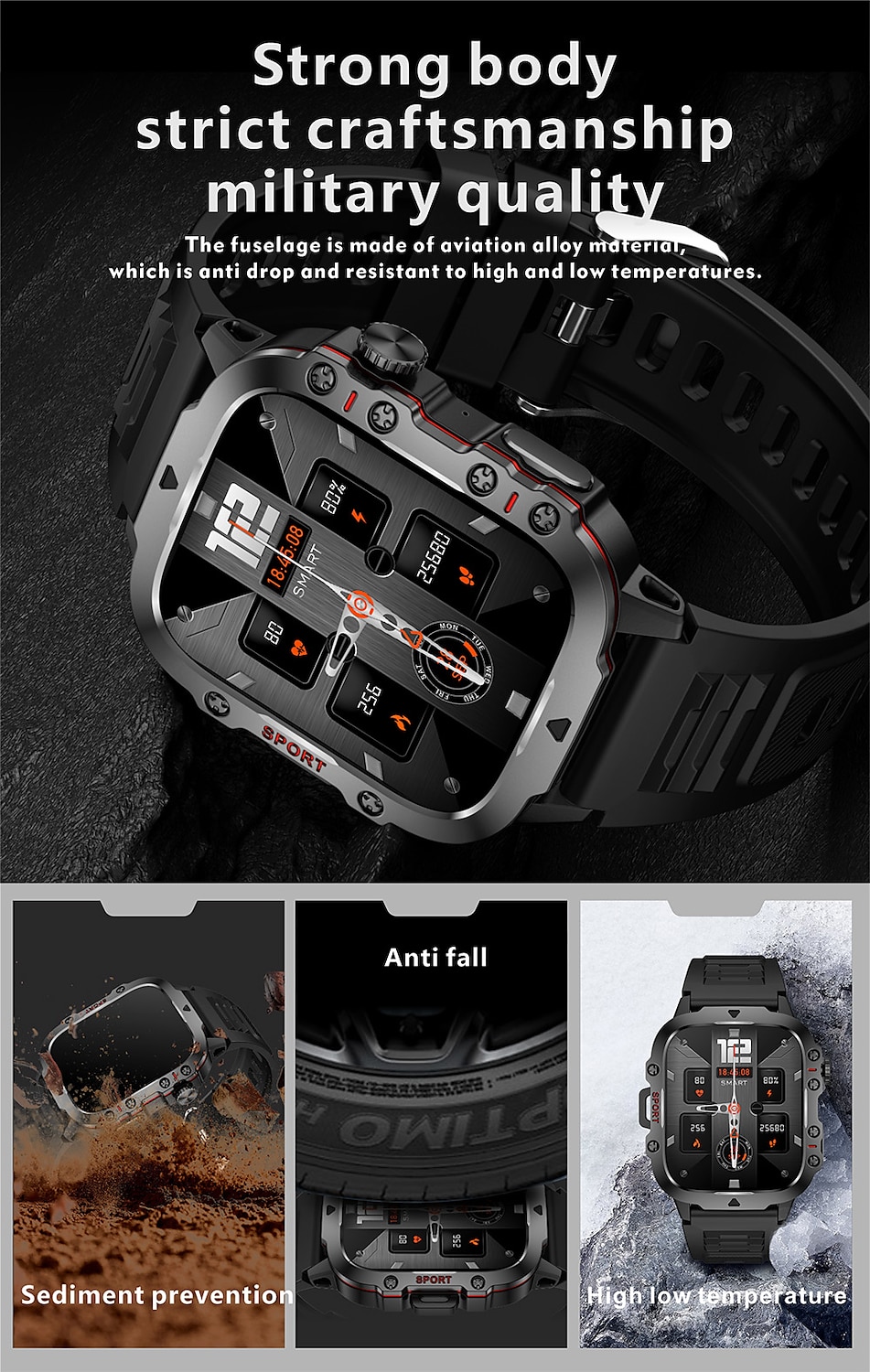 iMosi QX11 Smart Watch 1.96 inch Smartwatch Fitness Running Watch Bluetooth Pedometer Call Reminder Activity Tracker Compatible with Android iOS Women Men Hands-Free Calls Waterproof Media Control 2025 - $48.99 –P3