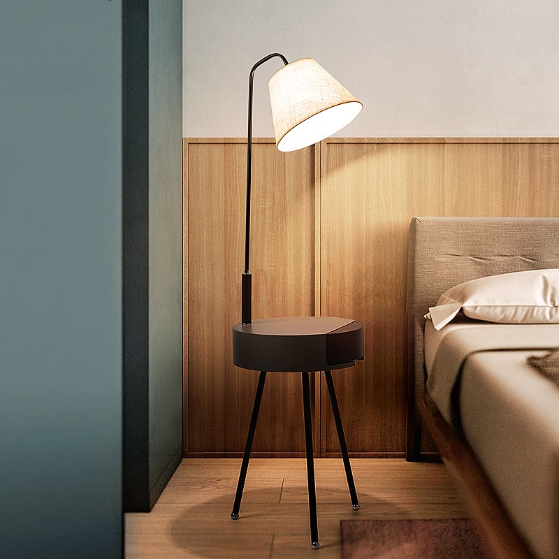 Lampadaire Lampes ambiantes Moderne contemporain / Style nordique Source d'alimentation LED Pour Salle de séjour / Bureau / Bureau de maison Bois 90-240V Noir / Blanche de 2025 ? $438.09 –P4