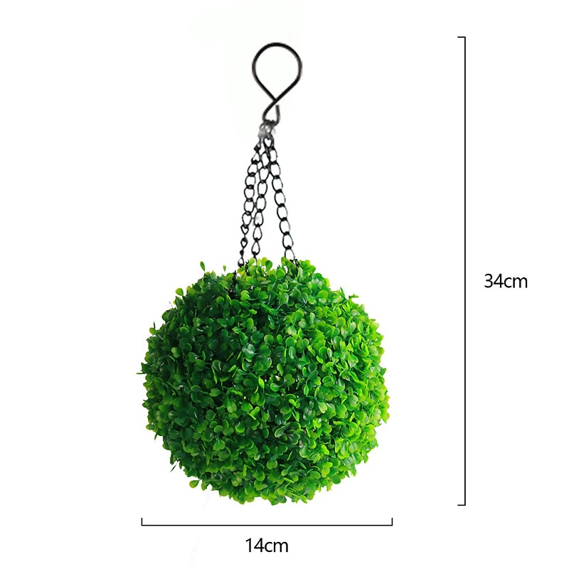 LED Außenwandleuchte Solarlampen Hof, dekorative Simulation, Graskugel-Kronleuchterlampe für Rasen, Garten, Urlaubsdekoration, Beleuchtung, Durchmesser 14 cm 2026 - $38.99 –P6