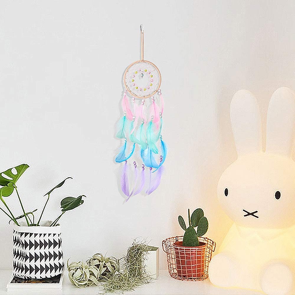 Ловец снов, настенный декор, рождественский декор для девочек, детей, взрослых, спальня, комната, настенный светильник, украшение, богемный декор для дома, балкона, подарок на день рождения 2025 - $17.49 –P8