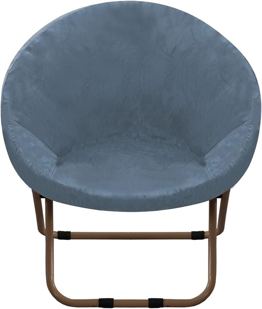 Funda de terciopelo para silla con platillo redondo, fundas para silla Moon, 1 pieza, funda elástica extraíble para silla Moon con parte inferior elástica para sala de estar 2025 - $27.99 –P13