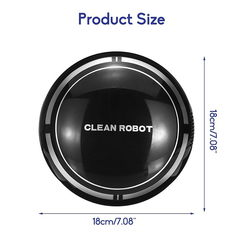 Black Automatic Rechargeable Smart Robot Vacuum Cleaner Suction Sweeping Robot 2025 - $31.99 –P11