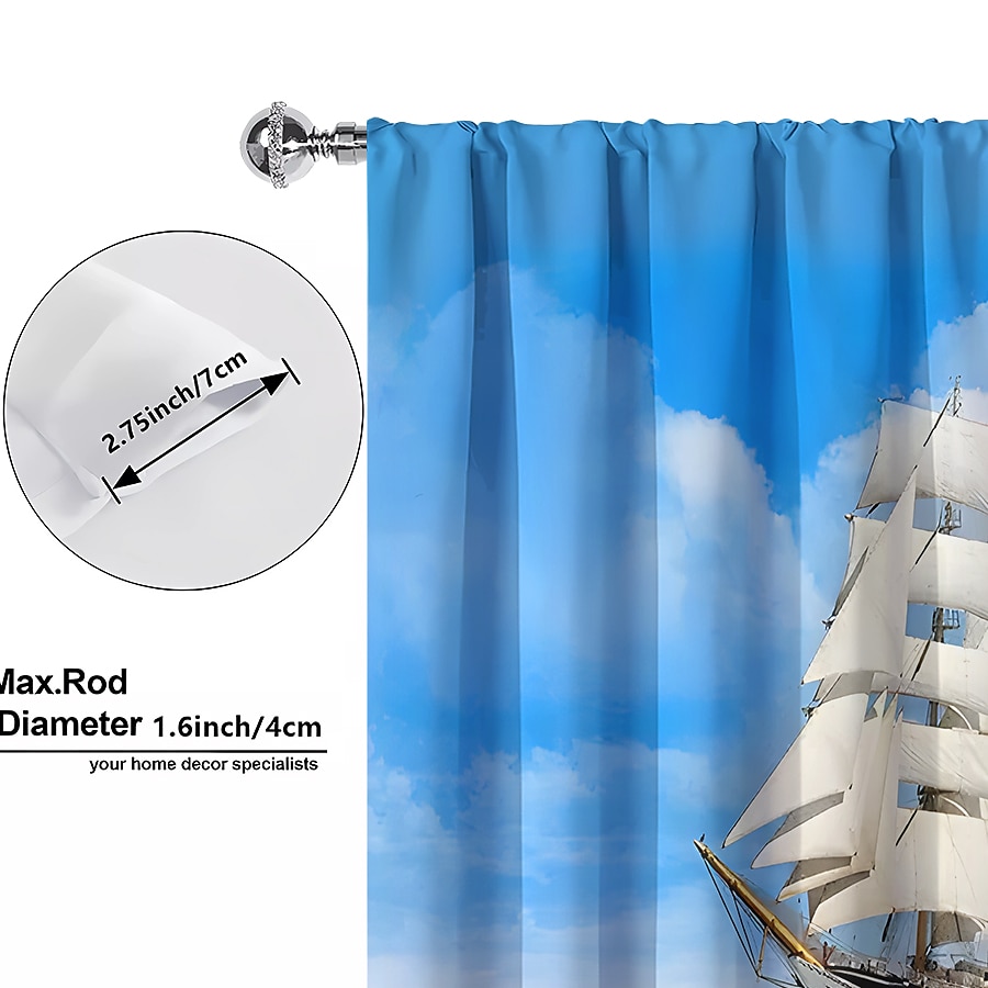 Cortinas opacas de 2 paneles, cortinas para sala de estar, dormitorio, cocina, tratamientos de ventanas, oscurecimiento de habitación con aislamiento térmico 2025 - $25.99 –P3