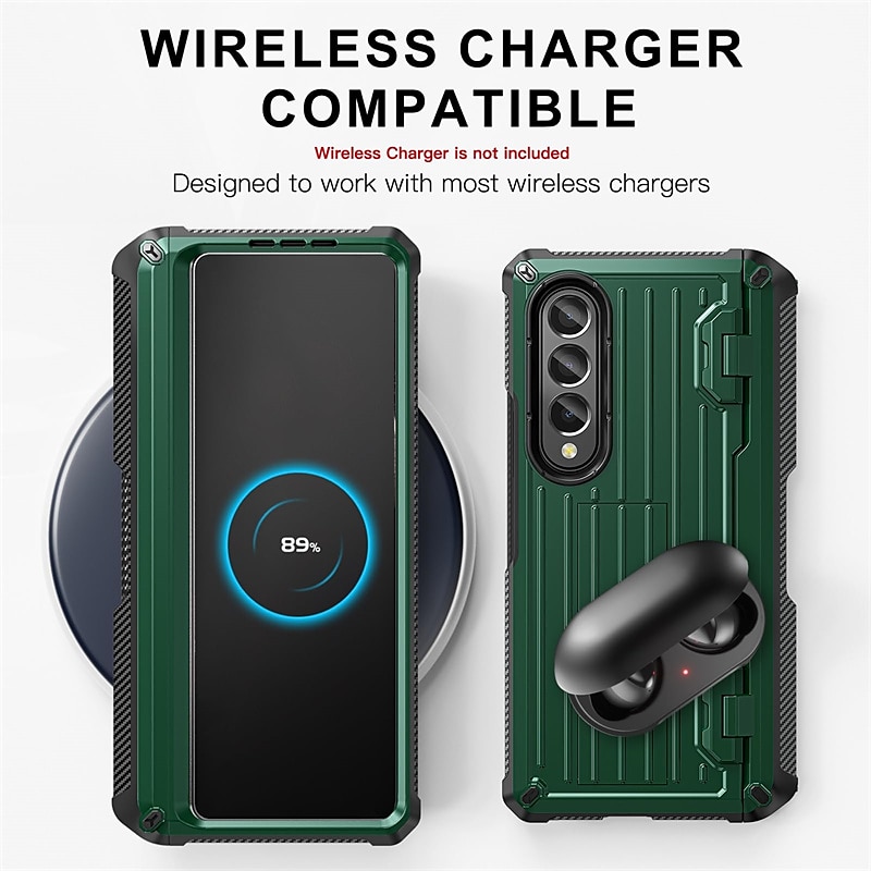 Чехол для телефона прочный защитный чехол Armor для Samsung Galaxy Z Fold 5 4 3 полностью обвязывающий прочный защитный Flip чехол с встроенной подставкой защитой экрана держателем для S Pen защита 2025 - $39.99 –P3