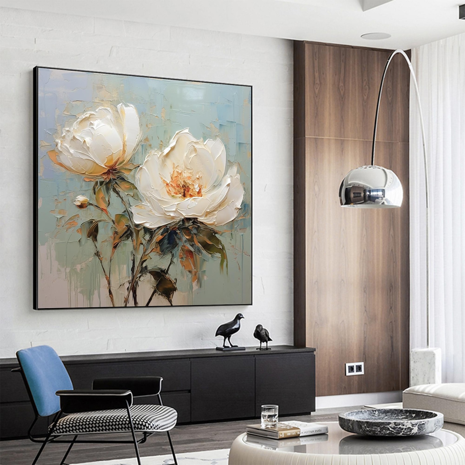 Handgefertigtes Ölgemälde auf Leinwand, Wandkunst-Dekor, originales Blumengemälde in voller Größe für die Inneneinrichtung mit gespanntem Rahmen, ohne Innenrahmen-Gemälde 2025 - $170.99 –P16