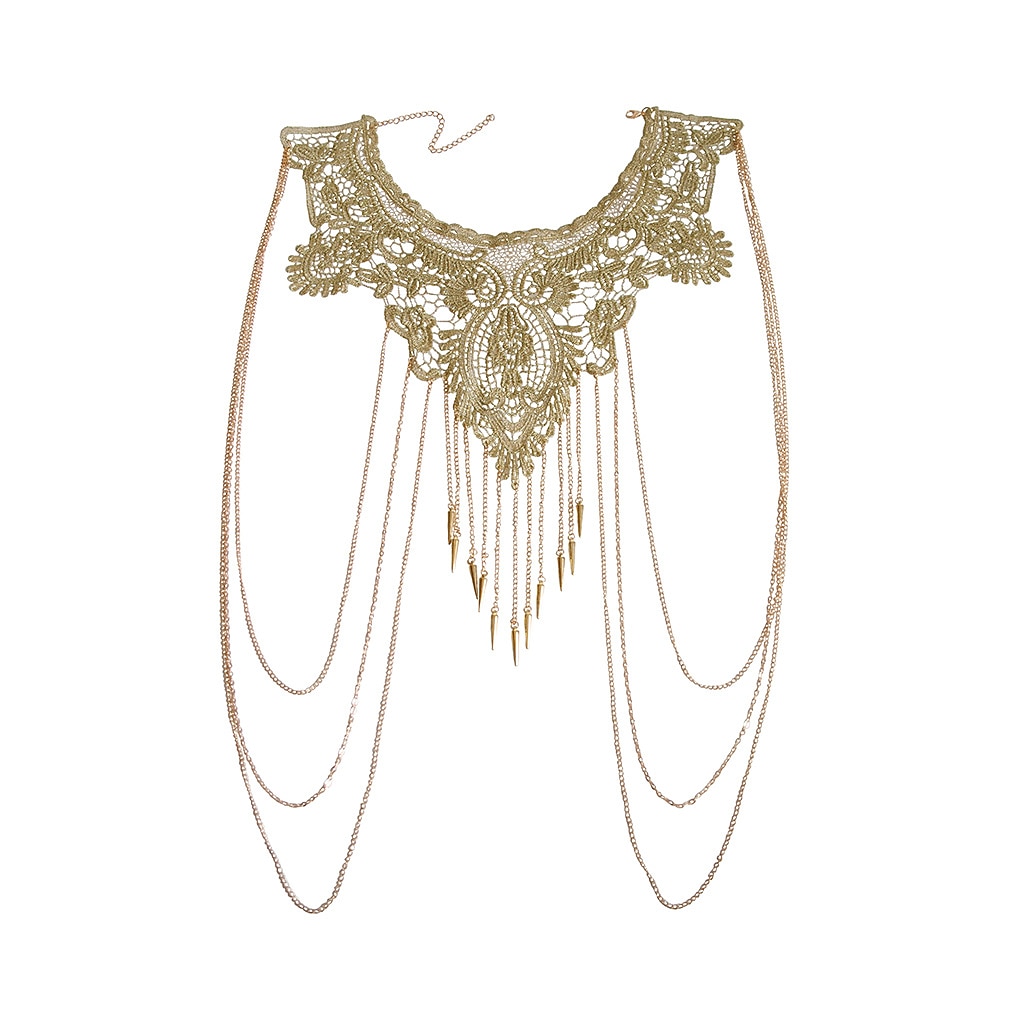 Lănțișor Corp lanț / burtă lanț Choker din dantelă brățară Metalic Sclipici Sexy Dantelă Aliaj Pentru Disc Cosplay Carnaval Pentru femei Costum de bijuterii Bijuterii de moda 2026 - $13.99 –P3