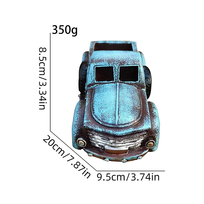 Pot de fleur de voiture rétro, jardinière succulente, ornement artisanal rétro en résine pour la maison, jardin, décoration de cour de 2025 ? $20.99 –P3