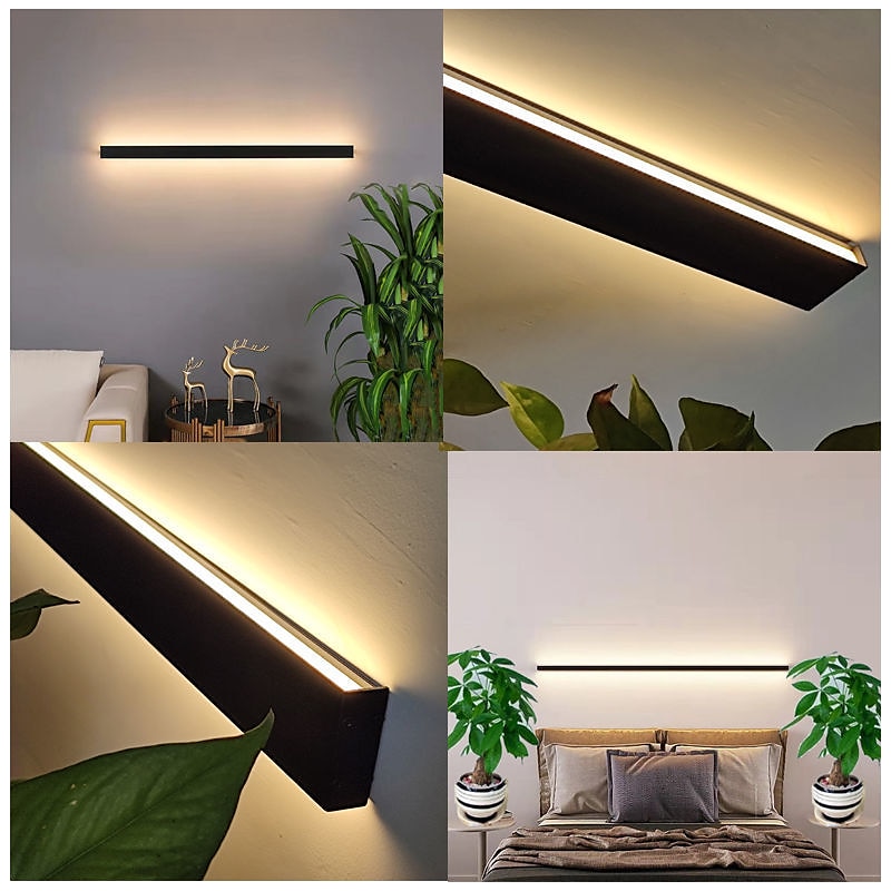 Ultrathin Up and Down LED Wall Lights Single Installation of Two Black LED Wall Lamps Modern Wall Lamp Lndoor Wall Lamp Wall Decoration AC110V AC220 2025 - $59.99 –P10