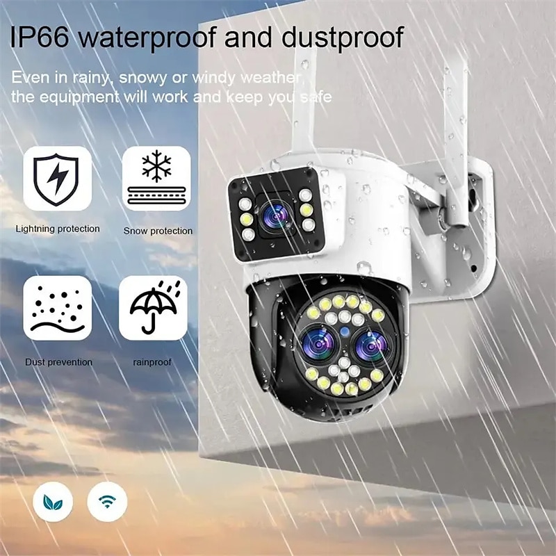 Yoosee HD 4K 8MP Two Lens Two Screen Outdoor Wireless Camera 10X Zoom Two Way Audio Motion Detection 2025 - $94.99 –P5