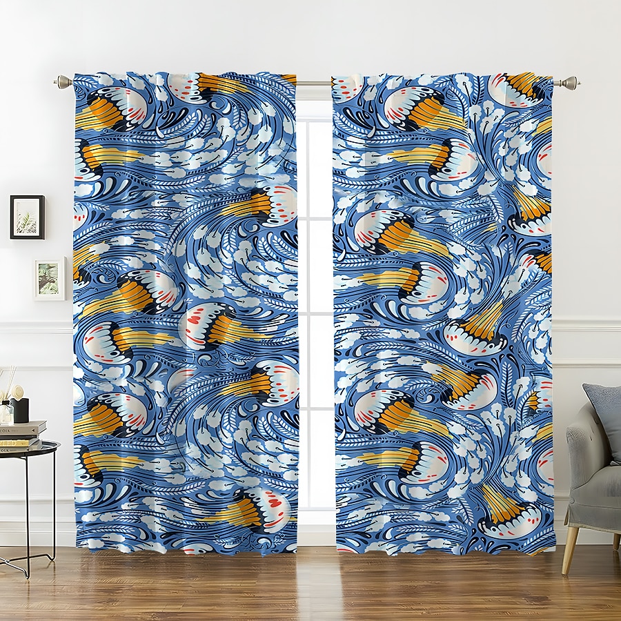 2 панели, плотные шторы для гостиной, спальни, кухни, обработка окон, теплоизолированные затемняющие комнаты 2026 - $28.99 –P4