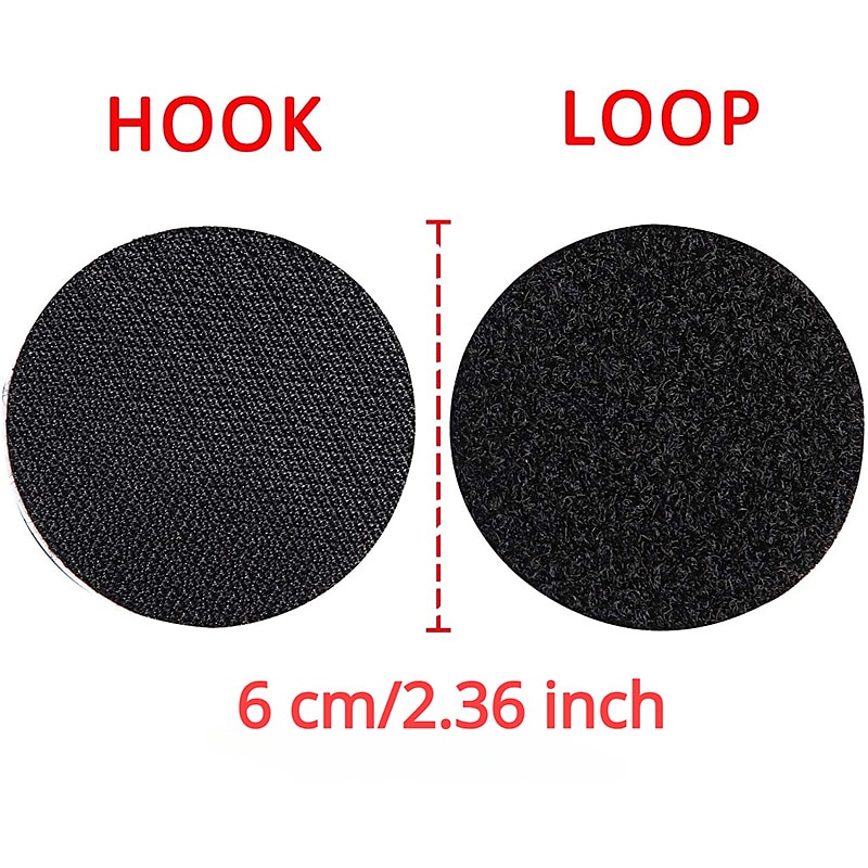 20 pares de pegatinas autoadhesivas fuertes de 60mm, gancho de nailon, pegatinas de puntos, cinta adhesiva para sábanas, sofá, alfombra, alfombra antideslizante 2025 - $11.49 –P4