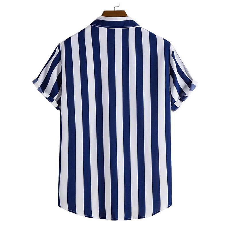 Per uomo Banda Geometrica Camicia Camicia con bottoni Manica corta Informale Da tutti i giorni Per uscire Fine settimana Autunno Collo ripiegabile Stampa Bottone giù Nero Giallo Rosa Rosso Blu del 2026 a $25.99 –P2