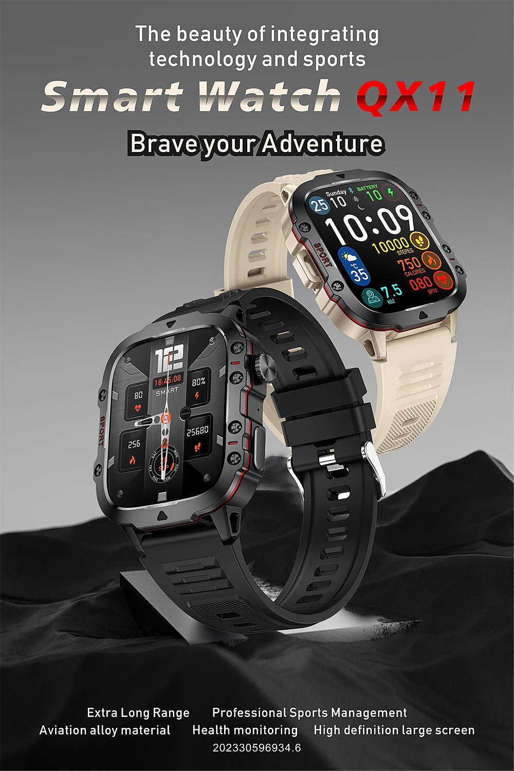 iMosi QX11 Smart Watch 1.96 inch Smartwatch Fitness Running Watch Bluetooth Pedometer Call Reminder Activity Tracker Compatible with Android iOS Women Men Hands-Free Calls Waterproof Media Control 2025 - $48.99 –P1