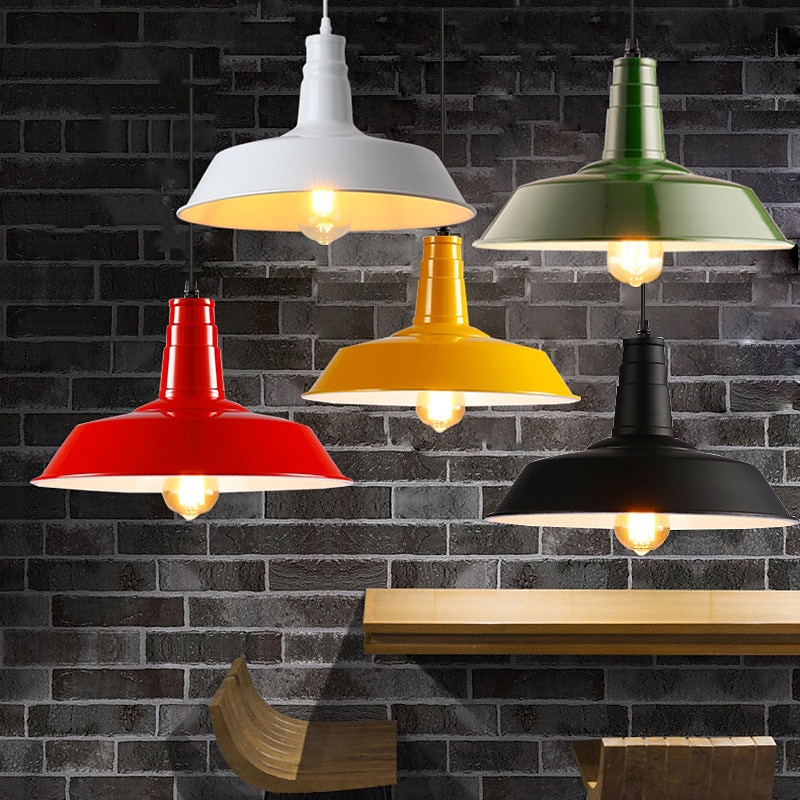 Lustre vintage entrepôt lumières décoratives lampe à suspension de style ancien luminaire suspendu à dôme industriel luminaire suspendu à base e27 pour magasin de vêtements bureau 110-240v de 2025 ? $118.99 –P5