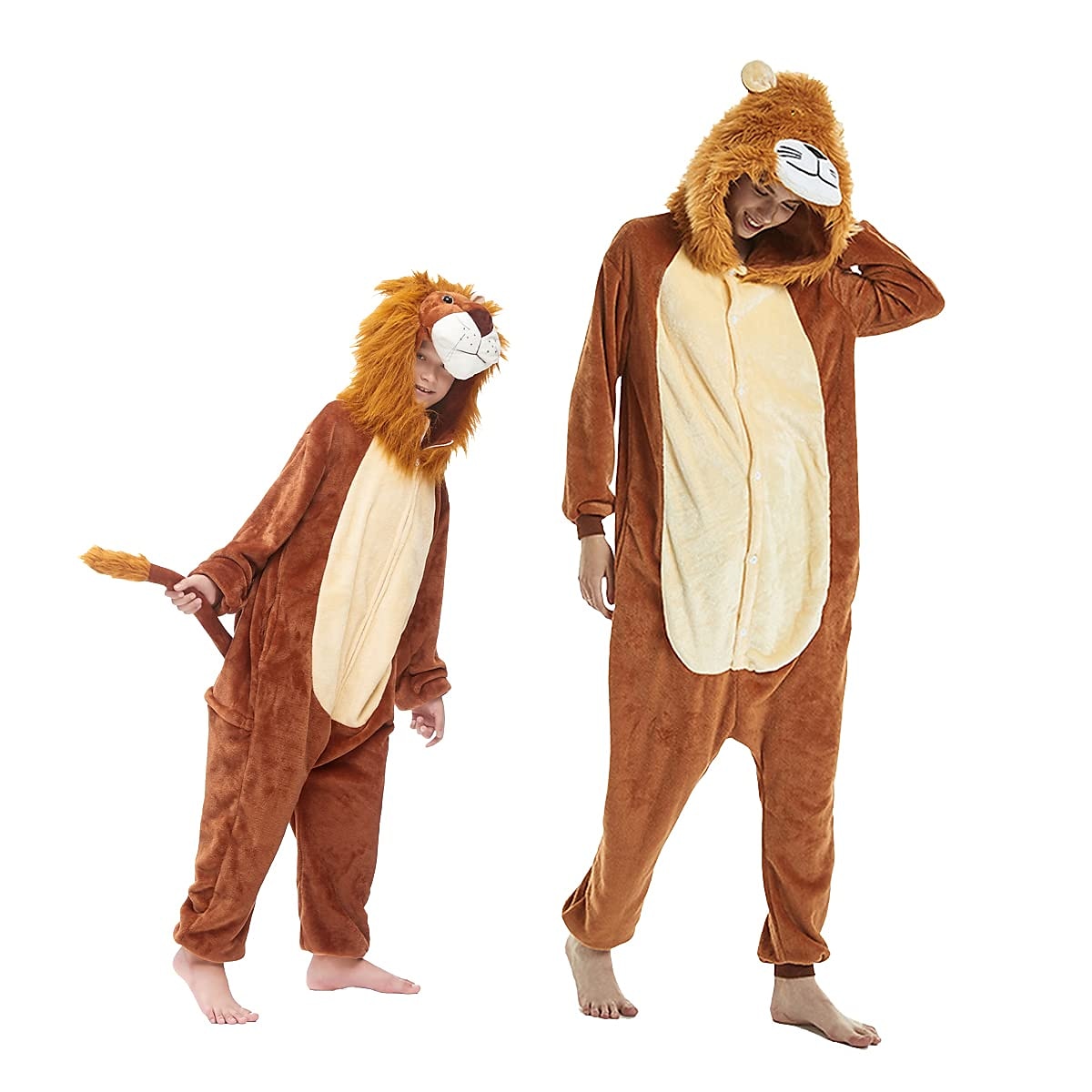 Per bambini Per adulto Animali Cartoni animati Costume di gruppo Pigiami e camicie da notte Mimetico Vestiti Carnevale Dinosauro Leone Pigiama a pagliaccetto Pigiama Kigurumi stile sveglio Per Uomini del 2025 a $55.99 –P13