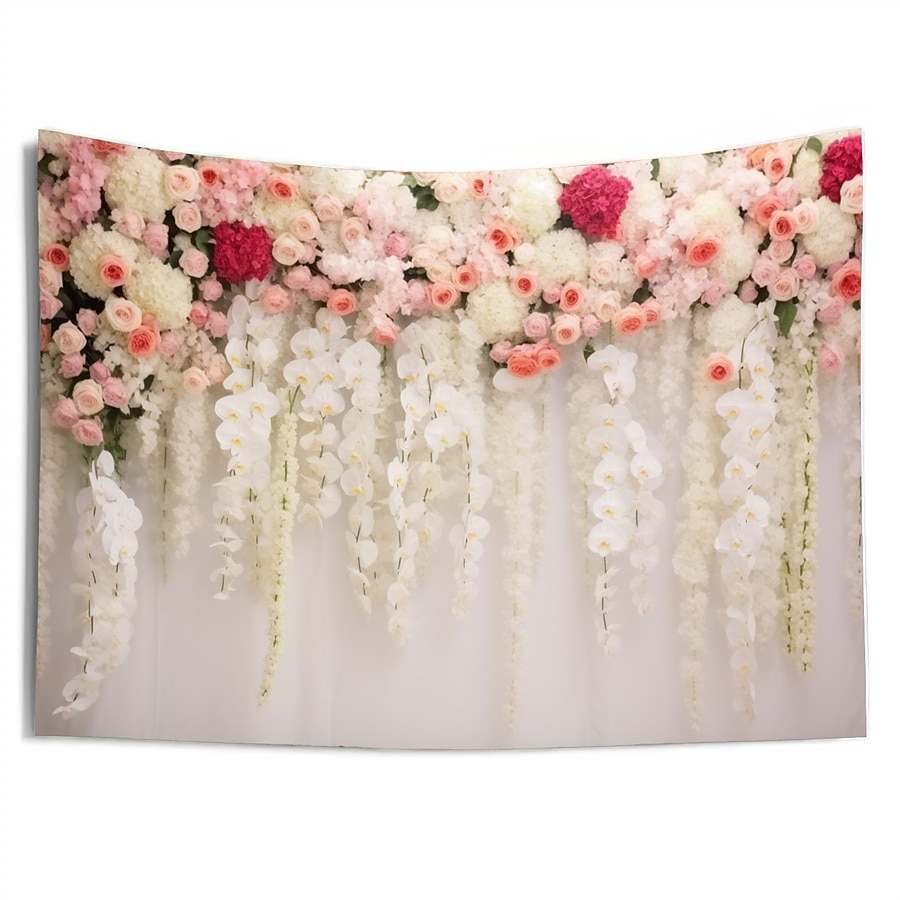 Esküvői Dekorációk Háttér Fotófal Nagy Gobelin Művészet Falfestmény Dekoráció Takaró Függöny Otthon Hálószoba Nappali Dekoráció Virág Háttér 2026 - $19.99 –P9