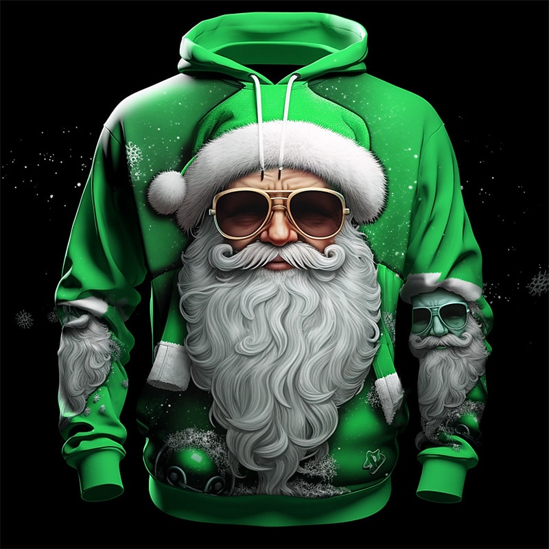 Christmas Men's Santa Claus 3D Hoodies Graphic Santa Claus Fashion 3D Print  Sports Outdoor Holiday Hoodies Red / White Yellow Long Sleeve Hooded Print Front Pocket Spring &  Fall Designer shirt 2026 - $34.99 –P2