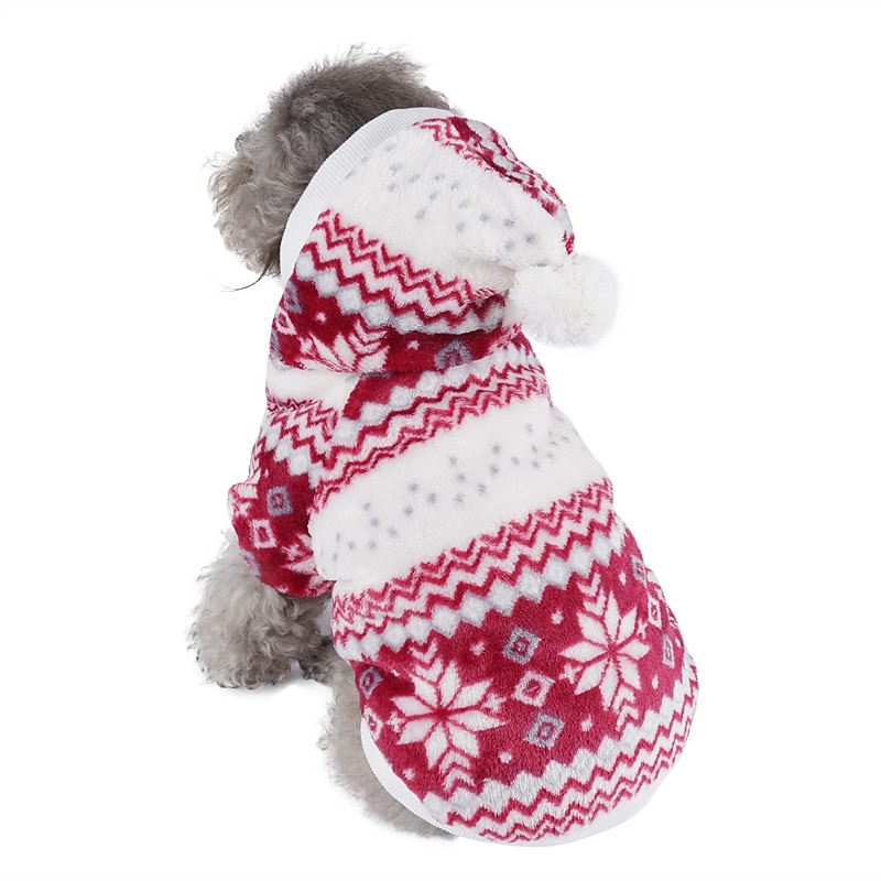 Perros Gatos Abrigos Chaqueta Pet Pouch Sudadera con capucha Moda Británico Invierno Templado Transpirable Suave Lavable Cómodo Navidad Víspera de Todos los Santos Navidad Exterior Casual Diario Ropa 2025 - GBP £14 –P2