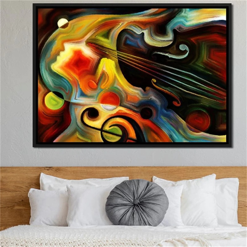Abstract Wall Art Canvas Violin Mind Prints and Posters Abstract Pictures Decorative Fabric Painting For Living Room Pictures No Frame 2025 - $18.49 –P5