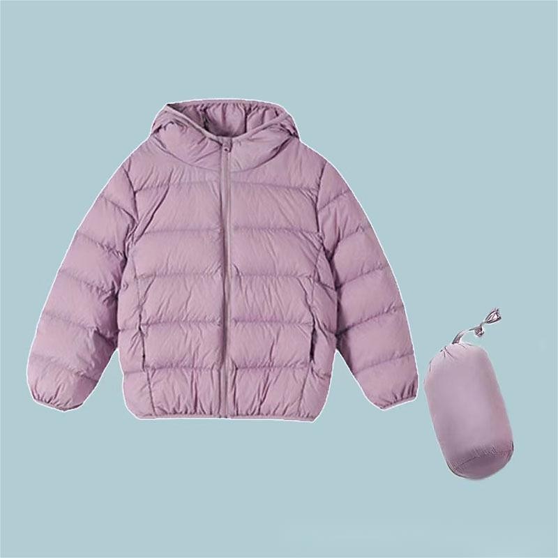 Kinder Mädchen Daunenjacke Einfarbig Aktiv Reißverschluss Outdoor Mantel Oberbekleidung 2-12 Jahre Winter Regenbogenfarben Kaffeefarbe Rosa 2025 - $43.99 –P12