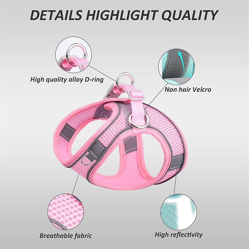 Dog Harness for Small Medium Dogs No Pull Puppy Harness and Leash Set Puppy Harness for Small Dogs Step in Harness for Small Dogs Small Dog Harness mesh Dog Harness. 2026 - $17.99 –P3