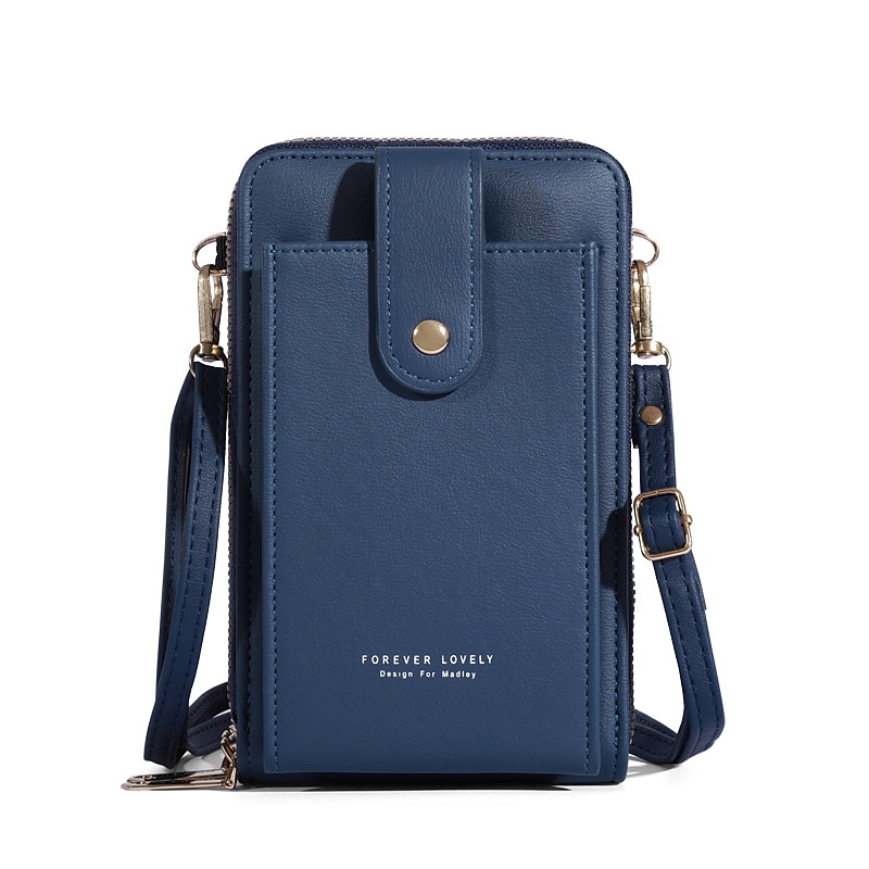 Dámské Crossbody kabelka Taška přes rameno Brašna na mobilní telefon PU kůže Denní Dovolená Cestování Zip Velká kapacita Voděodolný Lehká váha Pevná barva Tmavě růžová Vínově rudá Lotosový kořen 2026 - $24.99 –P16