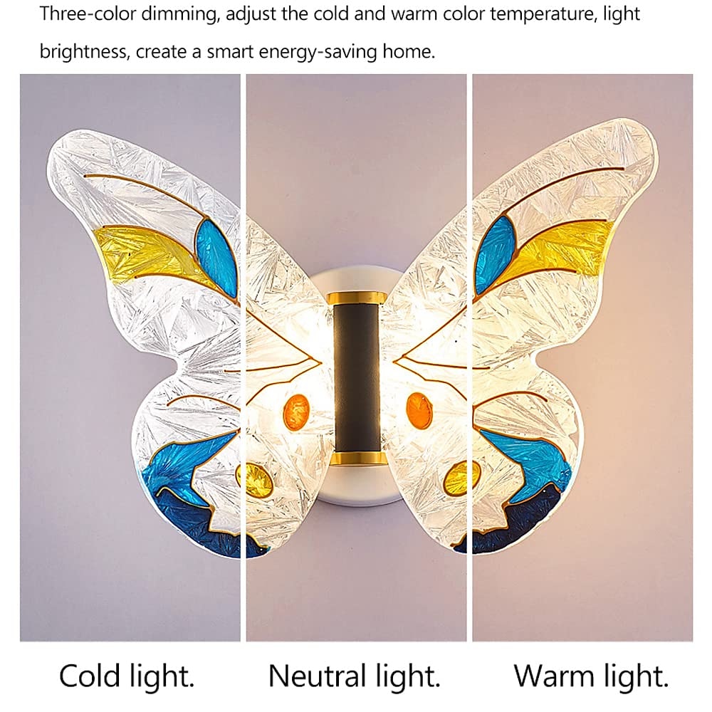 aplice de perete tip fluture de la mijlocul secolului 8w led noptieră corp de iluminat cu abajur acrilic reglaj iluminat vanity lămpi metalice montate pe perete pentru dormitor hol 110-240v 2025 - $116.99 –P6