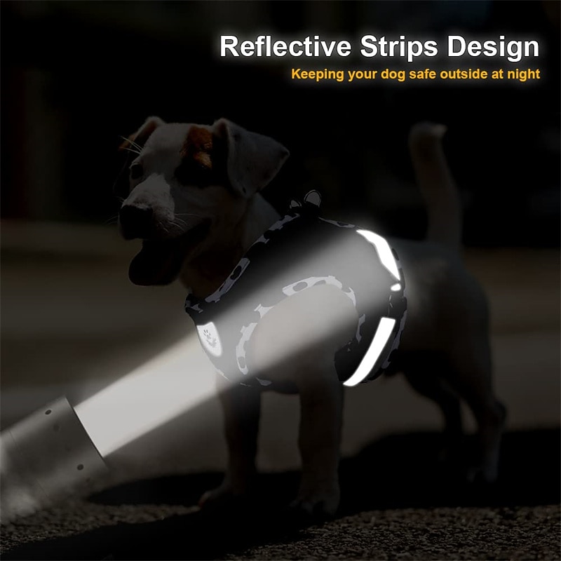 Dog Harness and Leash Set for Walking Soft Mesh Adjustable Easy Control Lightweight Cat Vest Harnesses with Reflective Strips Escape Proof Small Dogs Cats Vests 2026 - $16.99 –P7