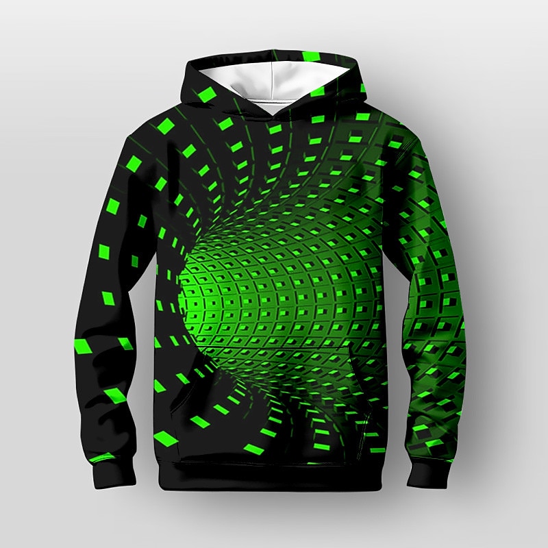Pojkar 3D Grafisk Huvtröja Pullover Långärmad 3D-tryck Höst Vinter Mode Streetwear Häftig Barn 3-12 år Huva Utomhus Ledigt Dagligen Normal 2025 - $18.99 –P6