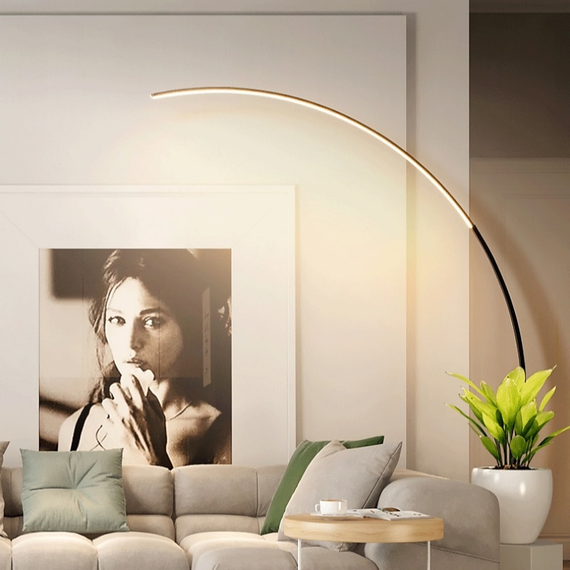 Lampada da terra Multi-tonalità / Lampade ambientali / Decorazione di nozze di Natale Contemporaneo moderno / Tradizionale / Classico Per Sala studio / Ufficio / Giardino Alluminio AC100-240V Nero del 2025 a $328.59 –P7
