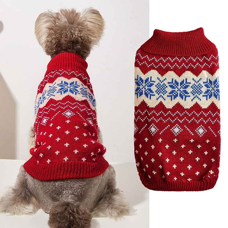 Câini Pisici Pulovere Jumper Petrecere Casual Iarnă Respirabil Απαλό Lavabil Comfortabil Crăciun În aer liber Casul / Zilnic Îmbrăcăminte pentru câini for Bichon Frise Pomeran un Animalut Fluture 2025 - $20.99 –P3