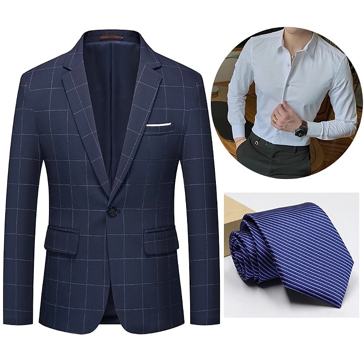Retro Vintage Roaring 20s 1920s Outfits Suits & Blazers The Great Gatsby Gentleman Men's Masquerade Party Party & Evening Bachelorette Party Adults' Coat Blouse Tie 2025 - $82.99 –P3