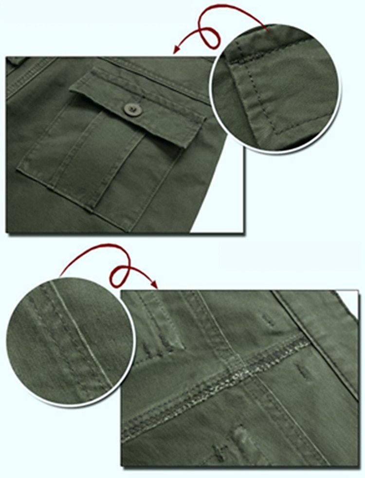 Men's Cargo Pants Combat Trousers 8 Pocket Plain Breathable Lightweight Full Length Casual Daily Trousers ArmyGreen Black Micro-elastic 2025 - $27.99 –P14