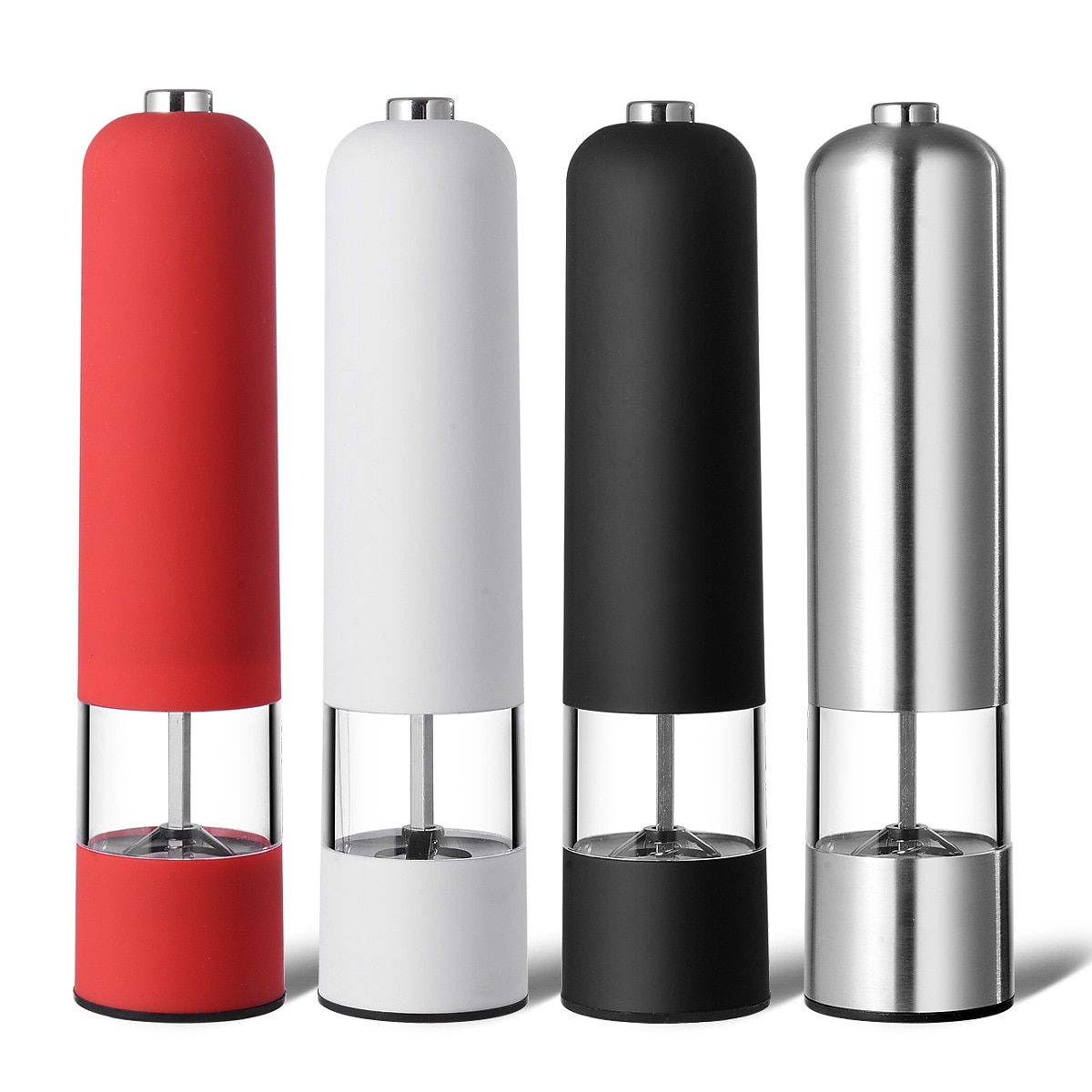 Pfeffermühle, Haushalts-Meersalzmühle, elektrische Gewürzmühle, automatischer Meersalzzerkleinerer, wiederverwendbare Gewürzflasche aus Glas, Küchengeräte, Küchenbedarf 2025 - $15.99 –P2