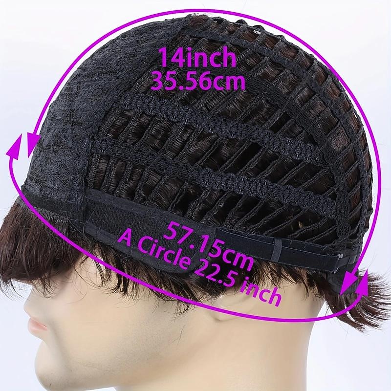 Men's Short Wigs 6 Inch Short Dark Brown Wigs Synthetic Straight Layered Wigs For Daily Cosplay Party Costume Wear 2026 - $23.99 –P7