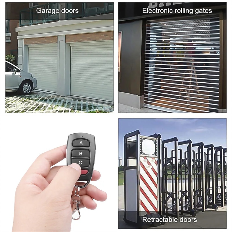 433MHZ Copy Remote Control Auto 4 Channel Electric Code Garage Gate Door Opener Remote Control Duplicator Cloning Code Car Key 2025 - $10.99 –P5