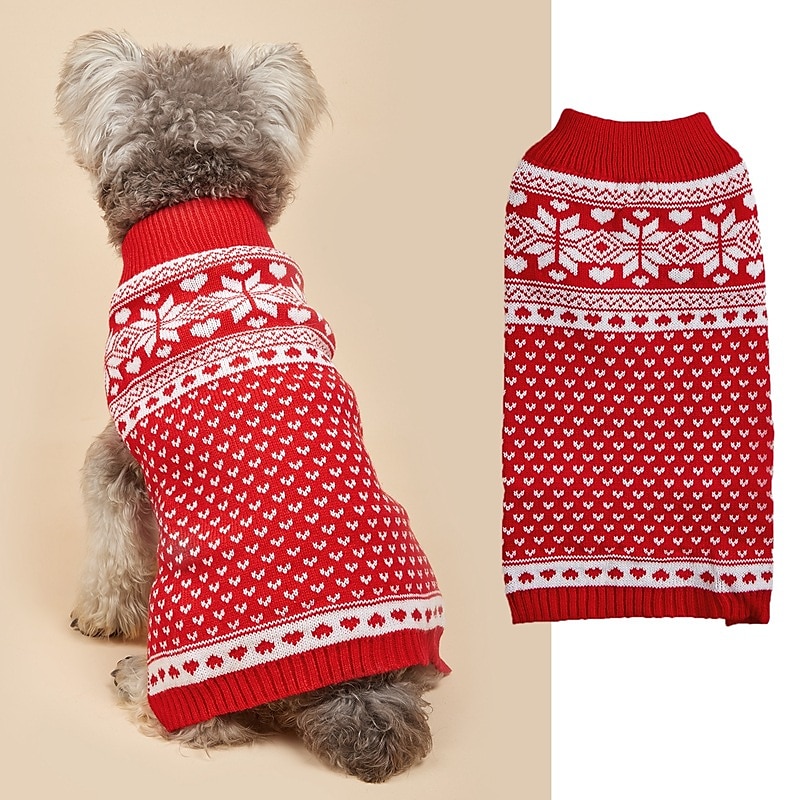 Câini Pisici Pulovere Jumper Petrecere Casual Iarnă Respirabil Απαλό Lavabil Comfortabil Crăciun În aer liber Casul / Zilnic Îmbrăcăminte pentru câini for Bichon Frise Pomeran un Animalut Fluture 2025 - $18.99 –P8