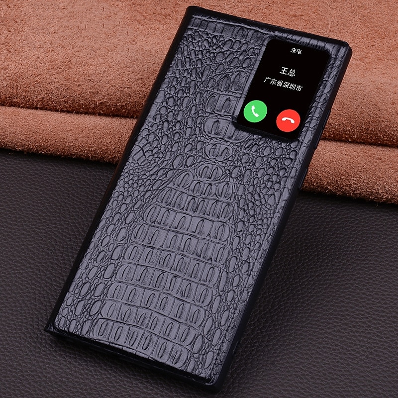 Θήκη τηλεφώνου για Samsung Galaxy S23 Ultra S22 Ultra αναδιπλούμενη θήκη αυτόματης αναγνώρισης ύπνου μαγνητική θερμή γνήσιο δέρμα 2025 - €93.99 –P11