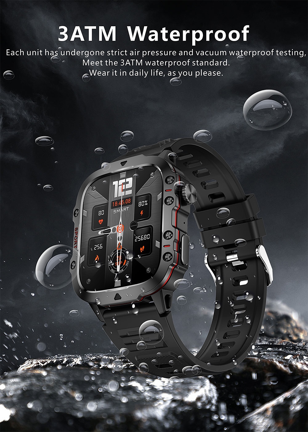 iMosi QX11 Smart Watch 1.96 inch Smartwatch Fitness Running Watch Bluetooth Pedometer Call Reminder Activity Tracker Compatible with Android iOS Women Men Hands-Free Calls Waterproof Media Control 2025 - $48.99 –P15