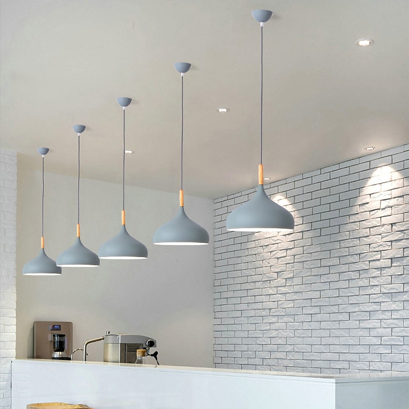 Nordic Macaron Ceiling Light Dining Room Pendant Light Vintage Style Matte Iron Art Home Chandelier Easy to Install Corridor Lighting Lamp Fixture for Bar,Kitchen,Restaurants 110-240V 2025 - GBP £69 –P4