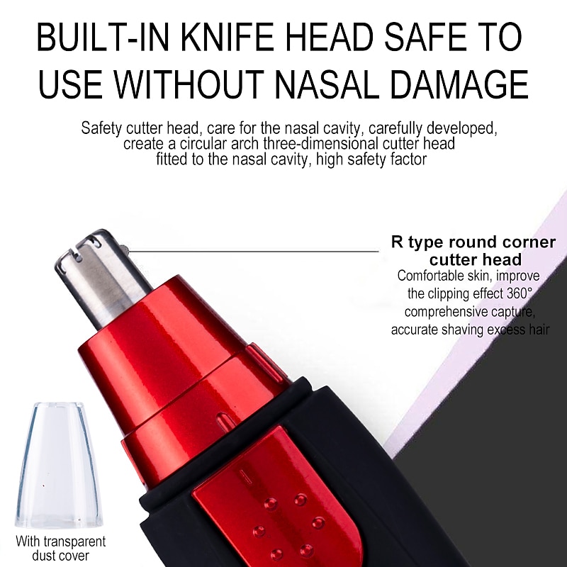 elektrische neushaartrimmer implementeren scheerapparaat clipper mannen vrouwen oor nek wenkbrauw trimmer scheerapparaat man schoon trimeer scheermes remover kit 2025 - $9.99 –P5