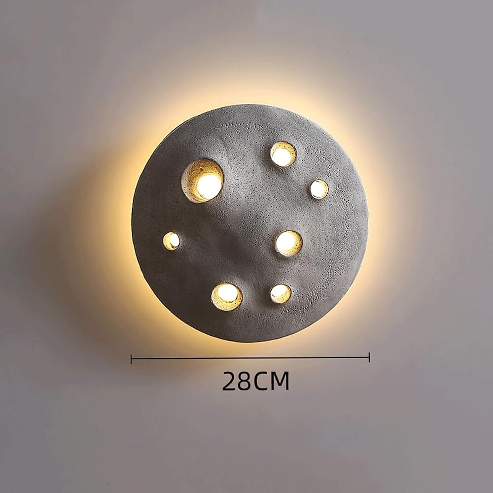 sement vegglampe belysning utendørs innendørs måne overflate form design barnerom nattlampe vanntett ip65 dekor vegglampe til soverom stue hotell villa 2025 - $282.09 –P7