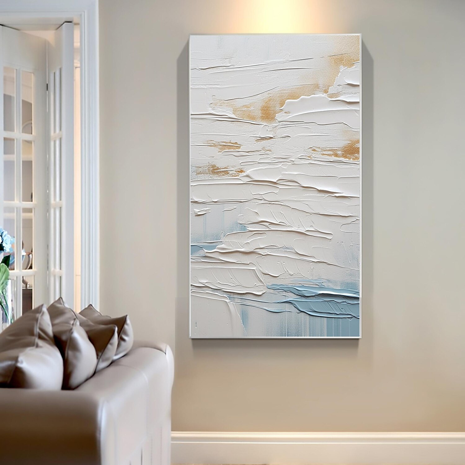 Handmade Oil Painting Canvas Wall Art Decor  Original Abstract Beach in full for Home Decor With Stretched FrameWithout Inner Frame Painting 2025 - €113.99 –P3