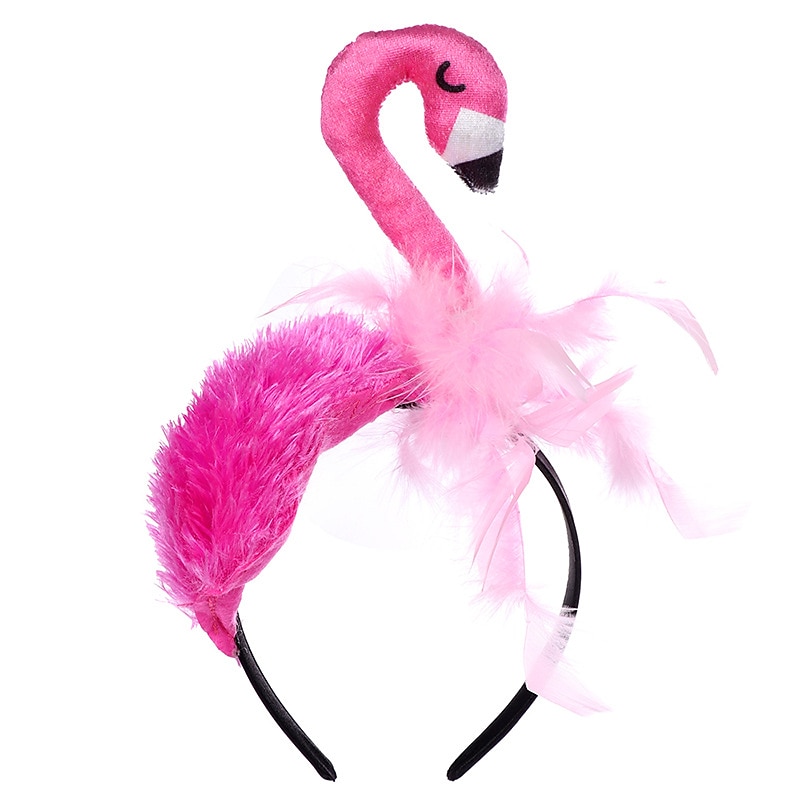 Karneval Kopfbedeckung Dekorationen Flamingo Haarbänder Geburtstagsfeiern Kinder Kopfbedeckung Cosplay Performance Requisiten 2025 - $25.99 –P2