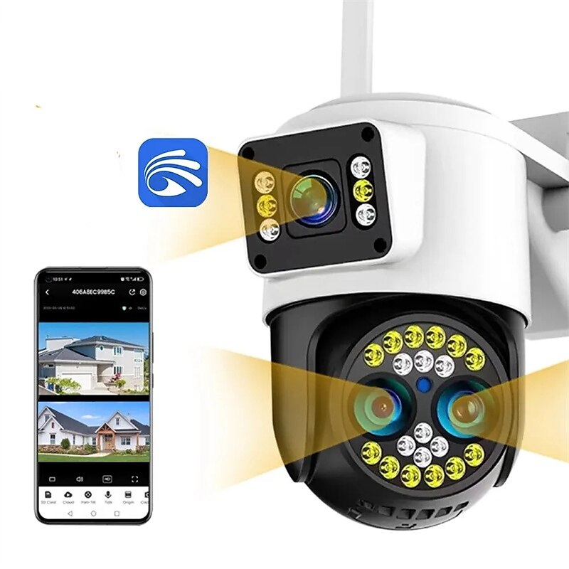 Yoosee HD 4K 8MP Two Lens Two Screen Outdoor Wireless Camera 10X Zoom Two Way Audio Motion Detection 2025 - $94.99 –P1