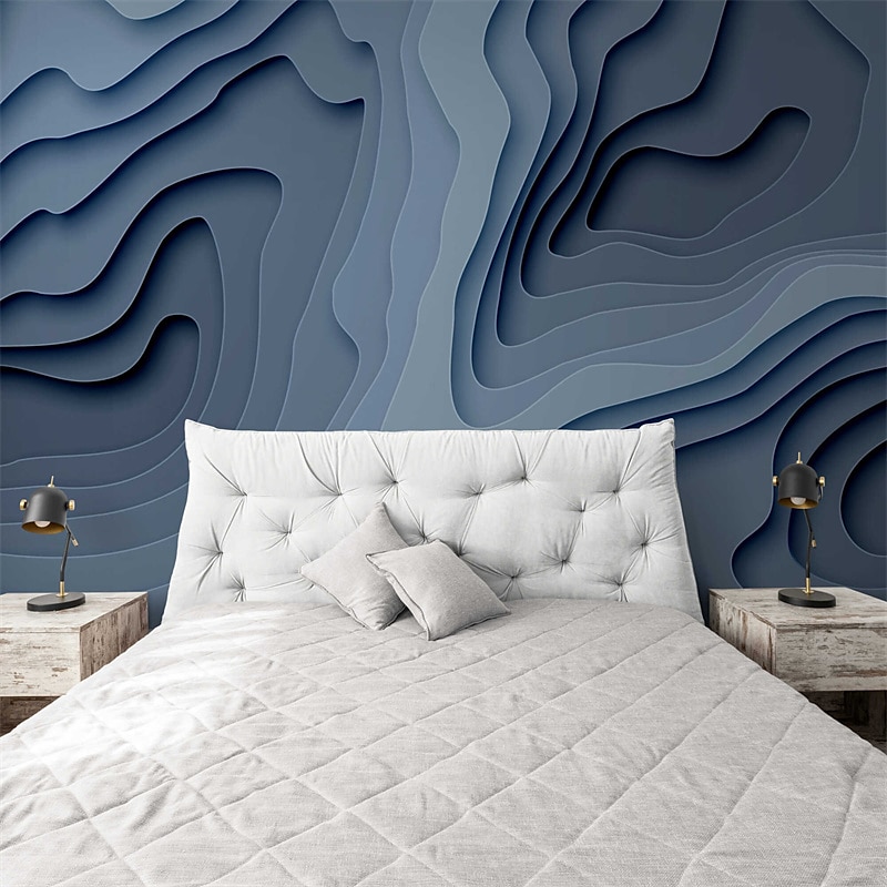 Cool Wallpapers 3D Strip Wallpaper Wall Mural Wall Covering Sticker Peel and Stick Removable PVC/Vinyl Material Self Adhesive/Adhesive Required Wall Decor for Living Room Kitchen Bathroom 2025 - $16.99 –P4