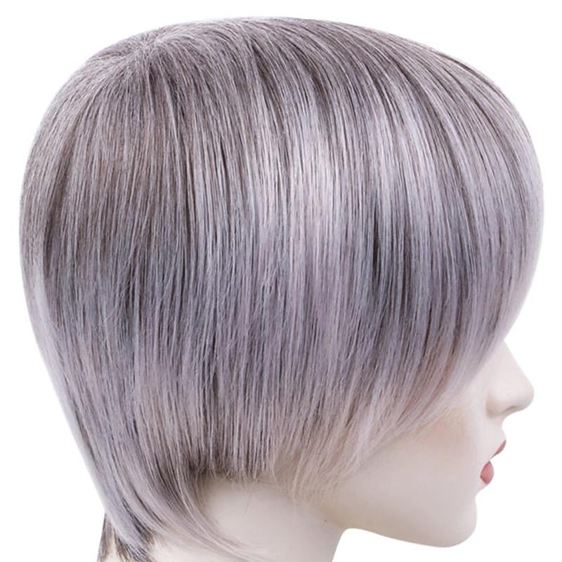 parrucche dal taglio pixie con frangia, parrucche sintetiche diritte naturali ramate scure con cuffia per parrucca, uso quotidiano per le donne del 2025 a $20.99 –P5