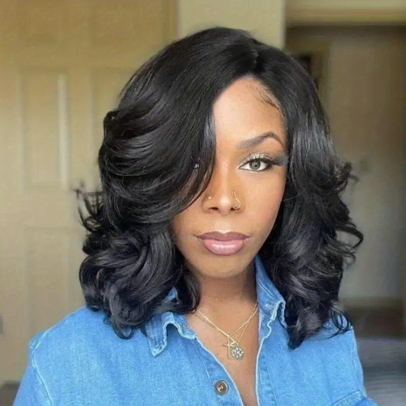 Perruque ample ondulée mixte brune naturelle bouclée, tissage synthétique résistant à la chaleur, perruques complètes pour femmes de 2025 ? $26.99 –P9
