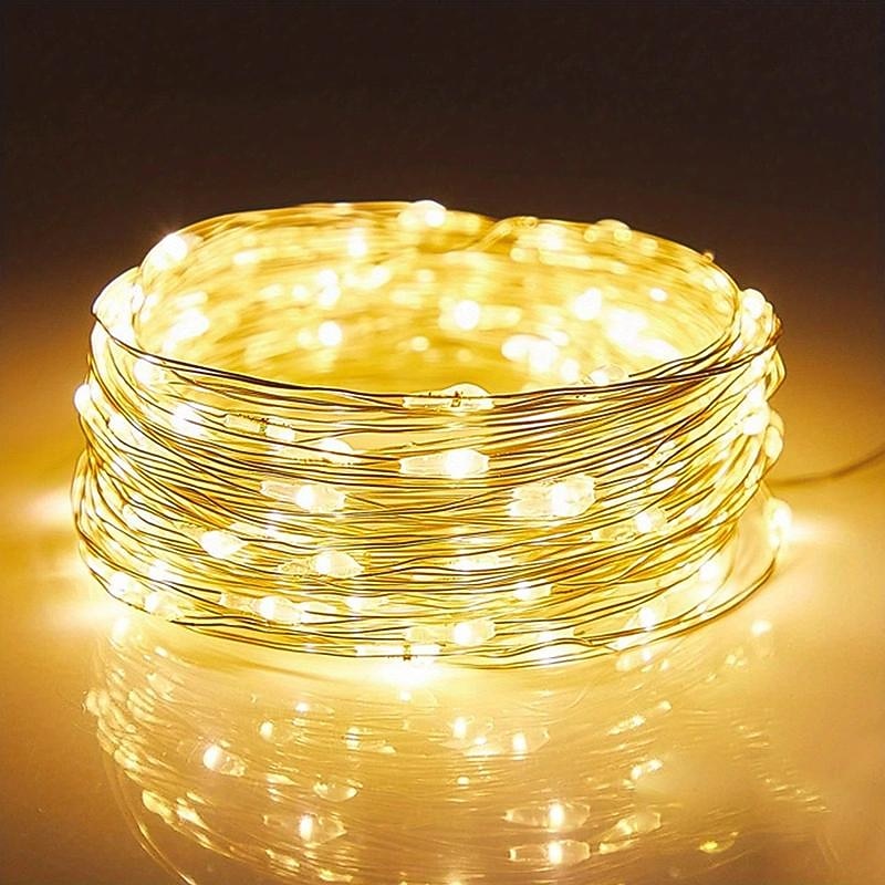 1 guirlande lumineuse de 1 m à 10 LED – Lampe luciole étoilée étanche à piles – Parfaite pour la décoration de la maison. & les mariages ! de 2025 ? $8.49 –P9